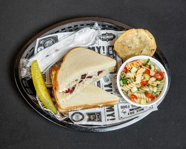 Chicken Salad Sandwich Meal.
