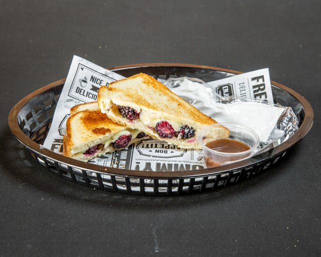 Blackberry-Grilled Cheese Sandwich Meal.