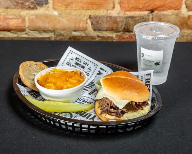 Mississippi Roast Sandwich Meal.