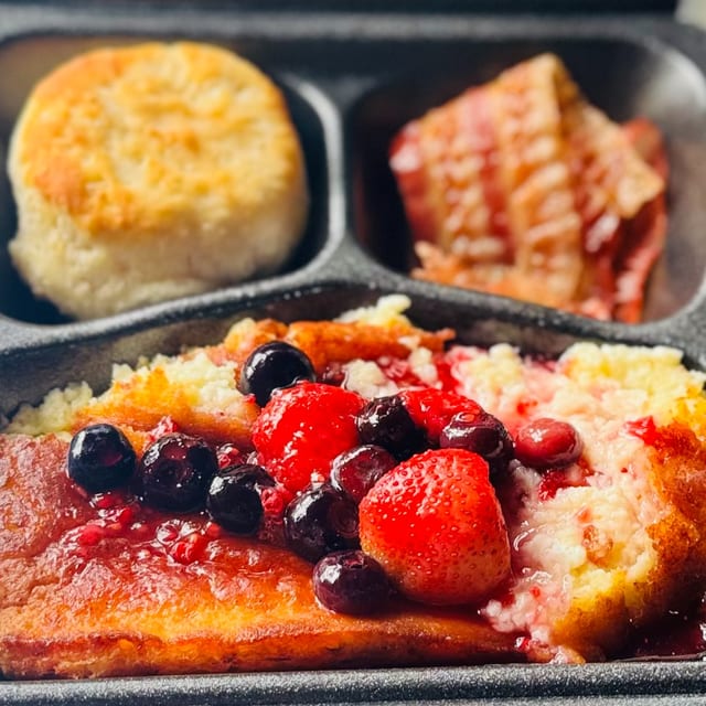 Breakfast Souffle Meal.
