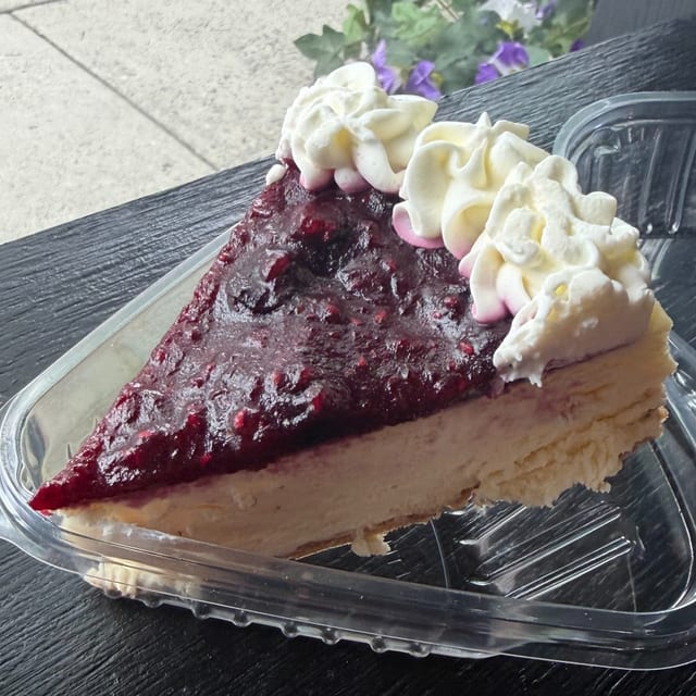 Cheesecake by the slice.