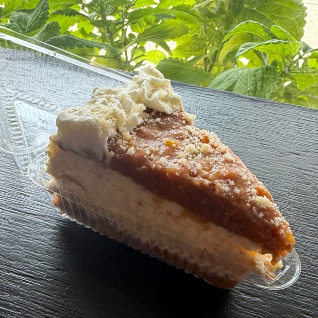 Cheesecake by the slice.
