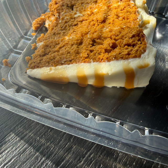 Cake by the slice.
