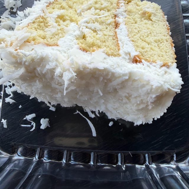 Cake by the slice.
