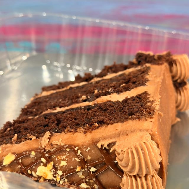 Cake by the slice.