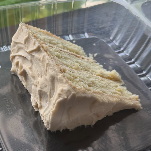 Cake by the slice.