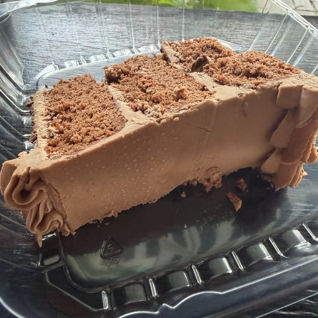 Cake by the slice.