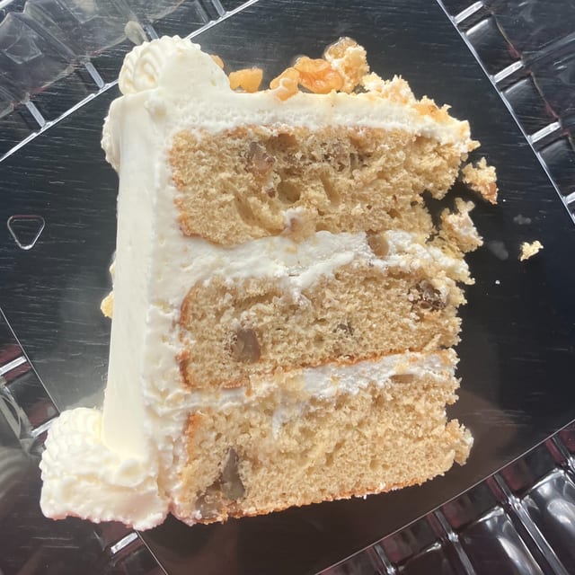 Cake by the slice.