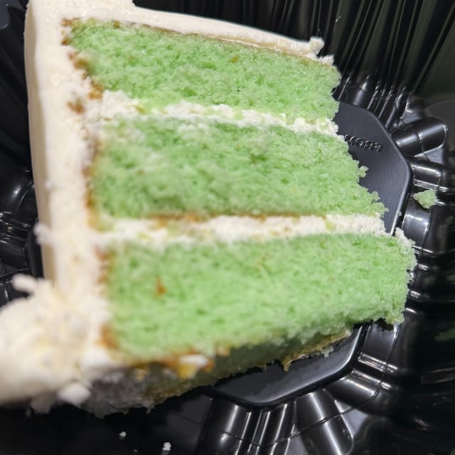 Cake by the slice.
