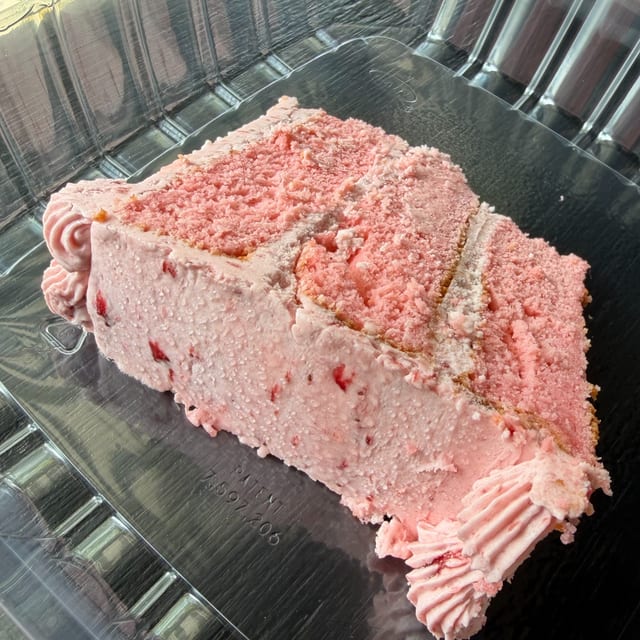 Cake by the slice.